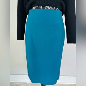 Ellen Tracy ocean blue pencil skirt
